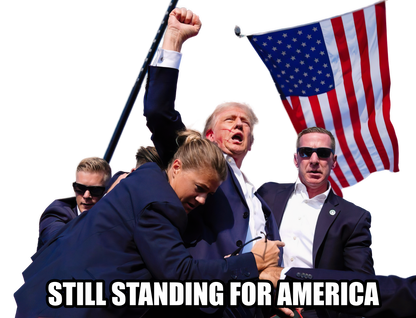 Still Standing for America - Iconic Trump Assassination Attempt T-Shirt