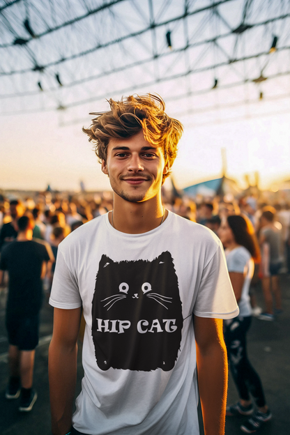 Hip Cat Statement Tee - Bold Feline Fashion