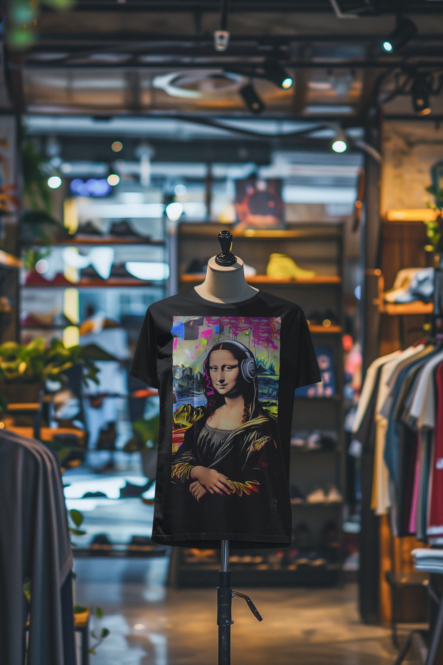 Renaissance Beats - Mona Lisa Headphones Tee