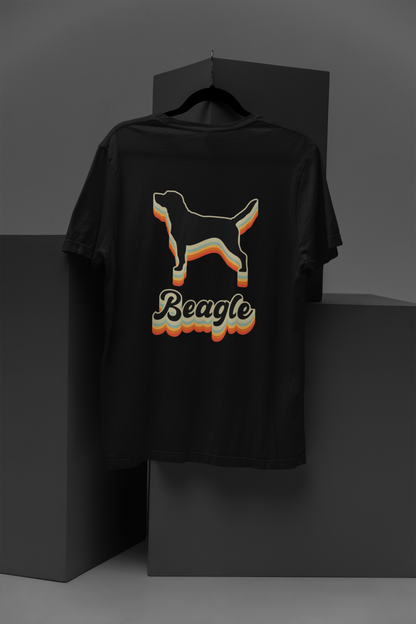 Retro Beagle Boogie - 70's Vintage Beagle Silhouette Tee