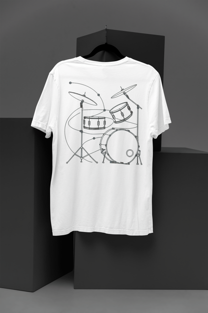 Rhythm And Lines - Minimalist Drummer Tee