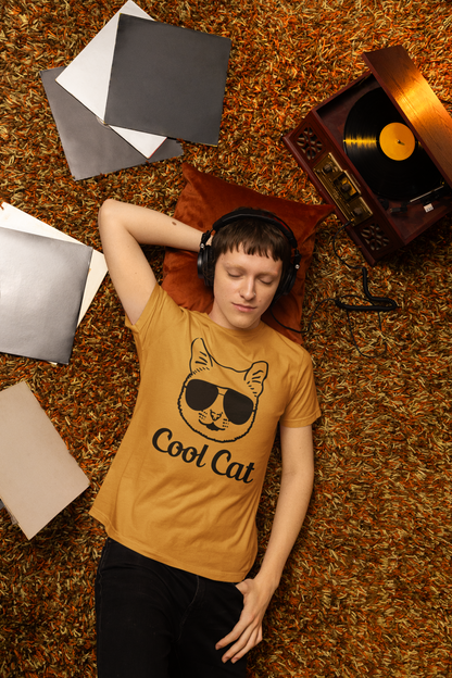 Geek Chic Feline - 'Cool Cat' Glasses Tee