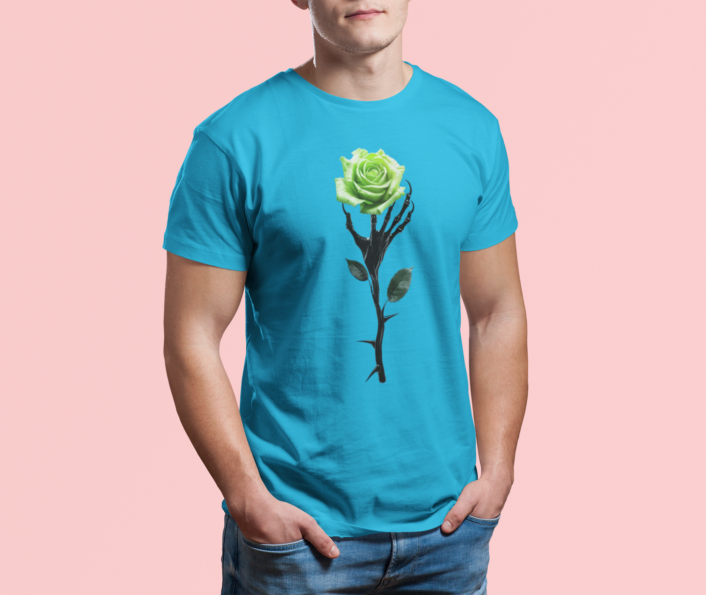 Eternal Blossom Tee - Surreal Rose of Timeless Beauty