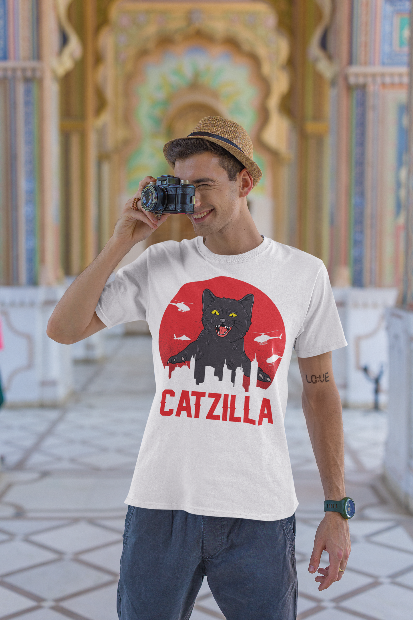 Catzilla: Feline Fury Tee - Urban Jungle Mayhem Edition