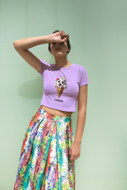 Chilling Treat Tee - Spooky & Sweet Ice Cream Skull