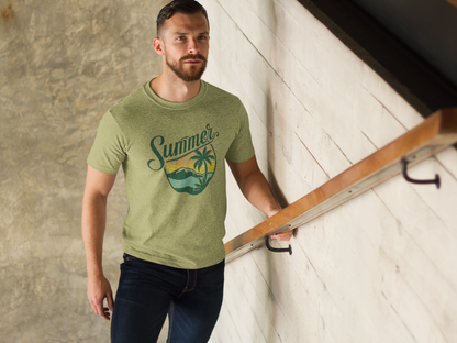 Summer Vibes - Tropical Sunset Graphic Tee