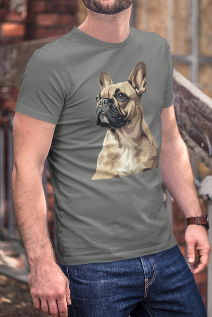 Noble Gaze French Bulldog Tee - Timeless Elegance