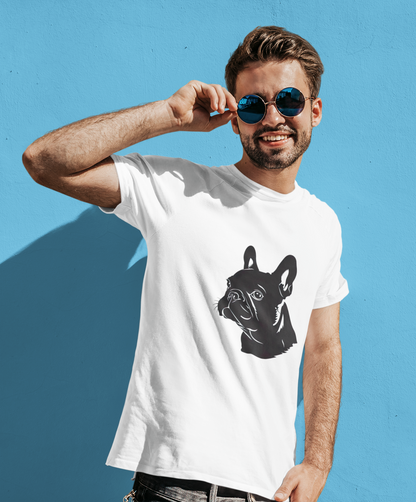 French Bulldog Silhouette Tee - Chic Canine Charm