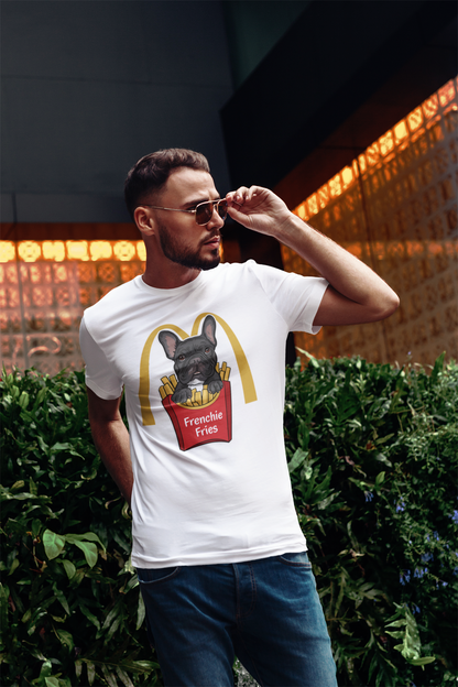 Frenchie Fries - Humorous French Bulldog And Fast Food Mashup Tee