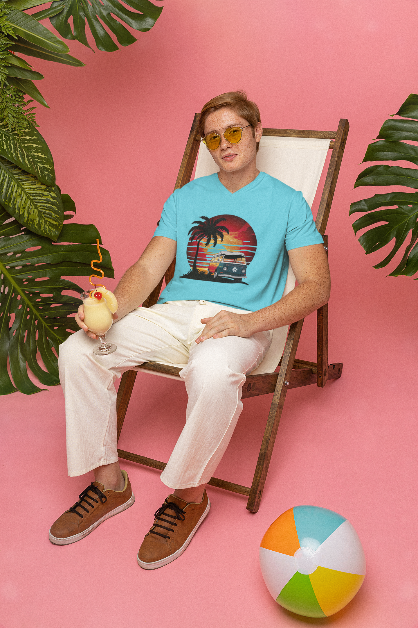 Sunset Surf Van Tee - Endless Summer