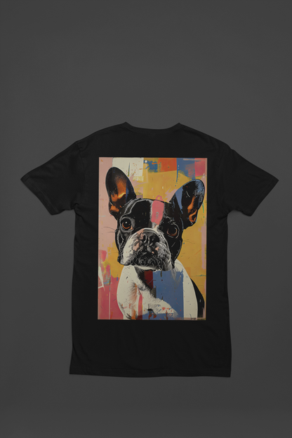 Frenchie Pop Art Tee - A Splash of Personality