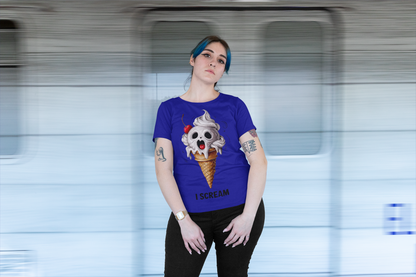 Chilling Treat Tee - Spooky & Sweet Ice Cream Skull