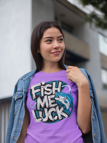 Fish Me Luck - Fun Fishing Graphic Tee
