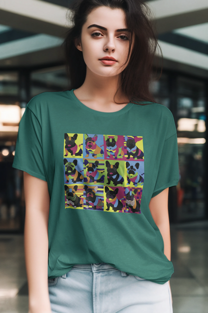 Kaleidoscope Canines Tee - Patchwork Pups in Technicolor!