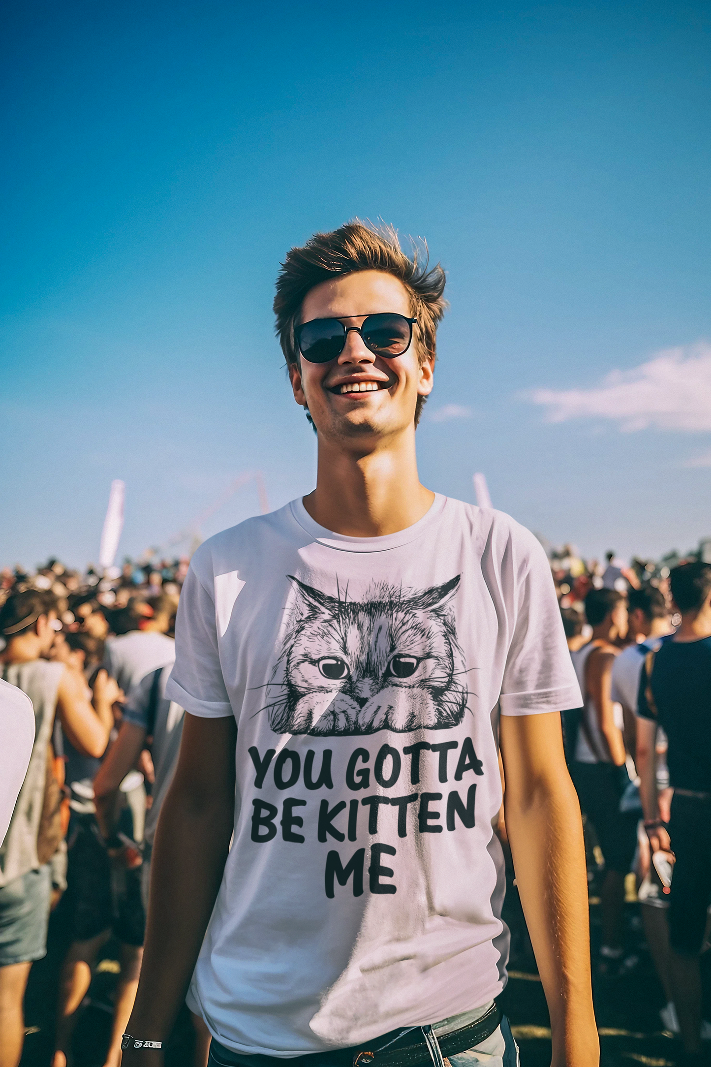 Muffled Mews - 'You Gotta Be Kitten Me' Adorable Cat Tee