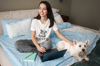 Pug Life Cartoon Tee - Embrace the Pug Attitude