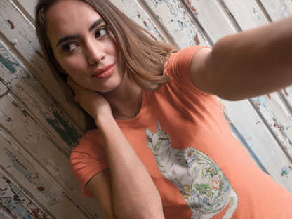 Nature’s Purrfection Watercolor Cat T-Shirt
