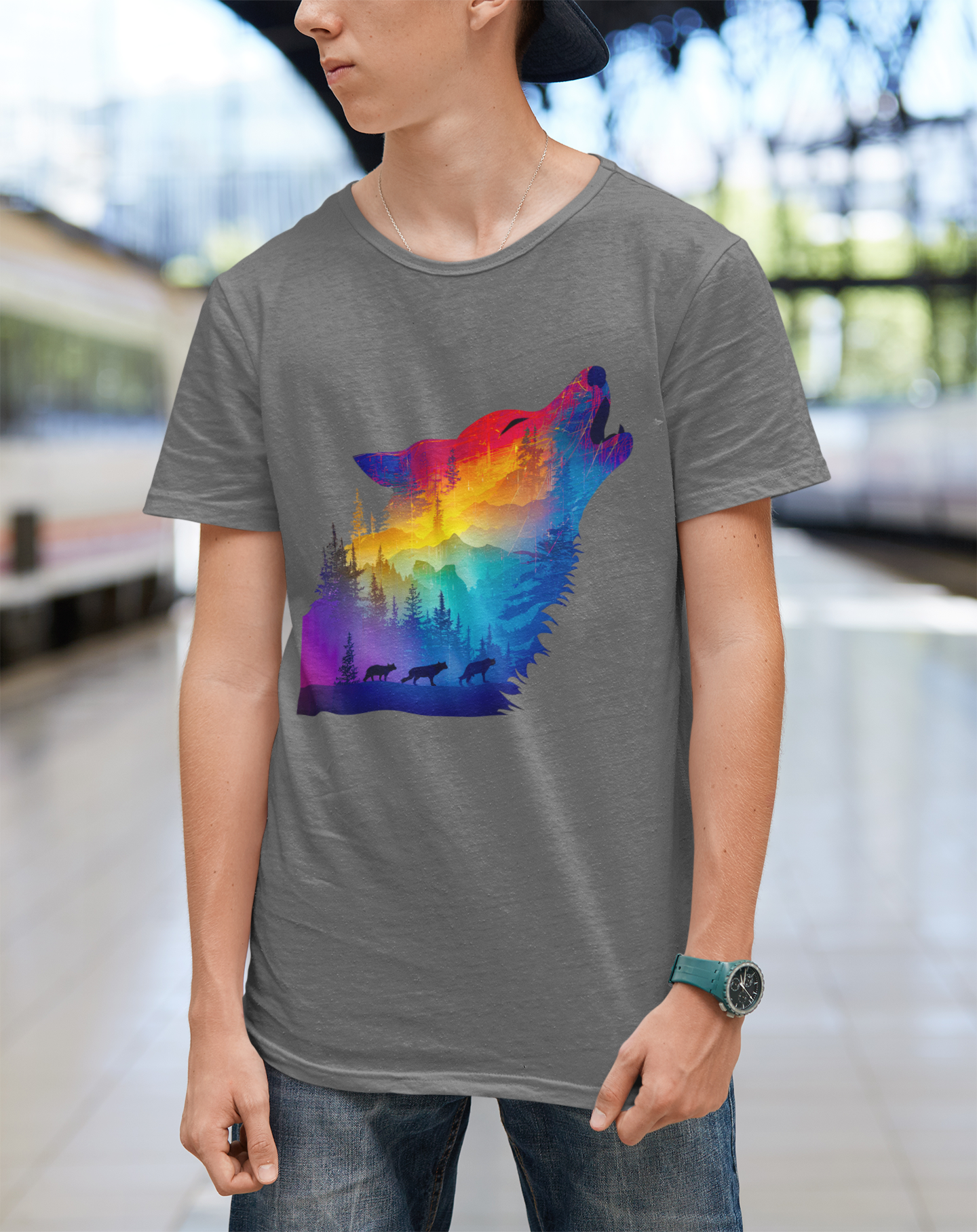 Wilderness Call Tee - Howl to the Mountains