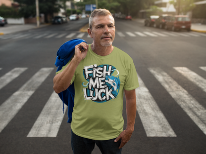 Fish Me Luck - Fun Fishing Graphic Tee