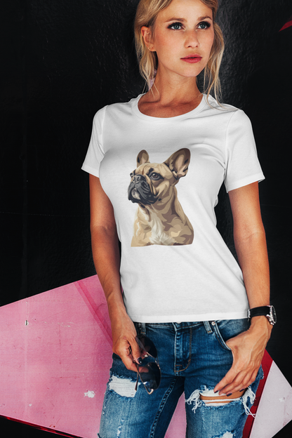 Noble Gaze French Bulldog Tee - Timeless Elegance