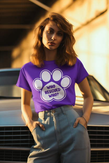 Dogs Companion's Echo Tee - Who Rescued Who?