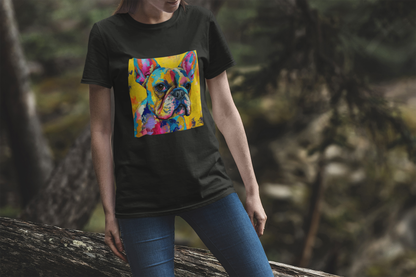 Frenchie Palette Tee - A Canvas of Canine Charm