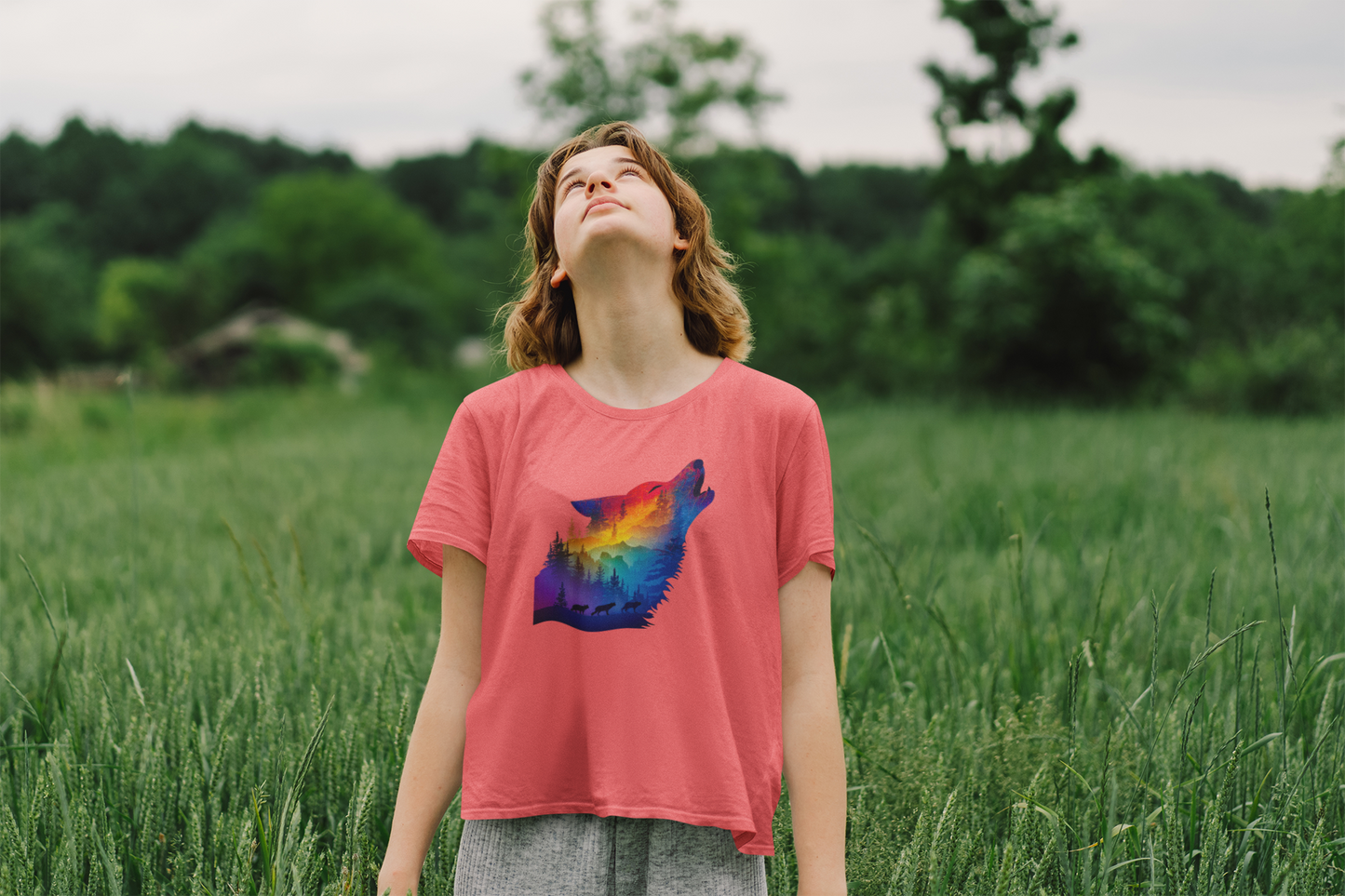 Wilderness Call Tee - Howl to the Mountains
