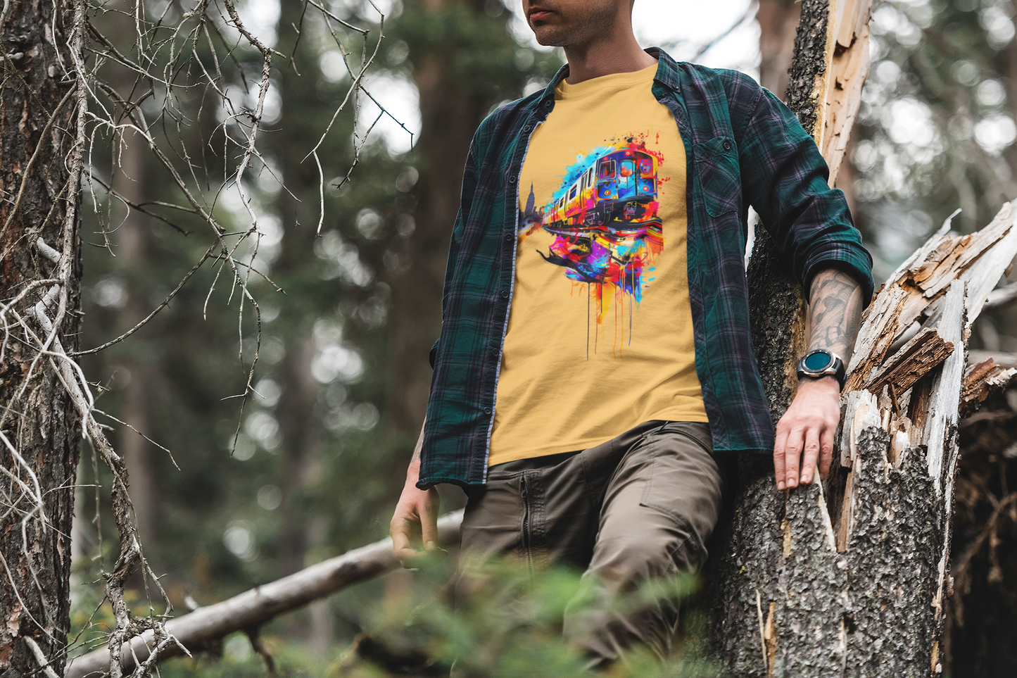 Metro Motion Tee - City Life in Vivid Strokes
