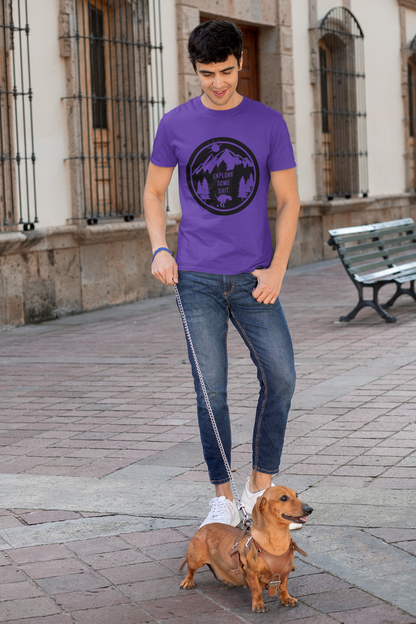 Explore Some Sh*t" Tee – Nature Meets Canine Humor Edition