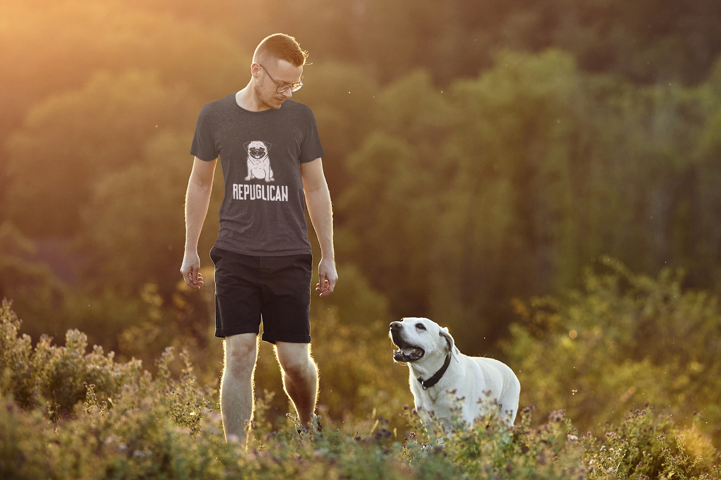 Repuglican Pledge - Patriotic Pug Tee