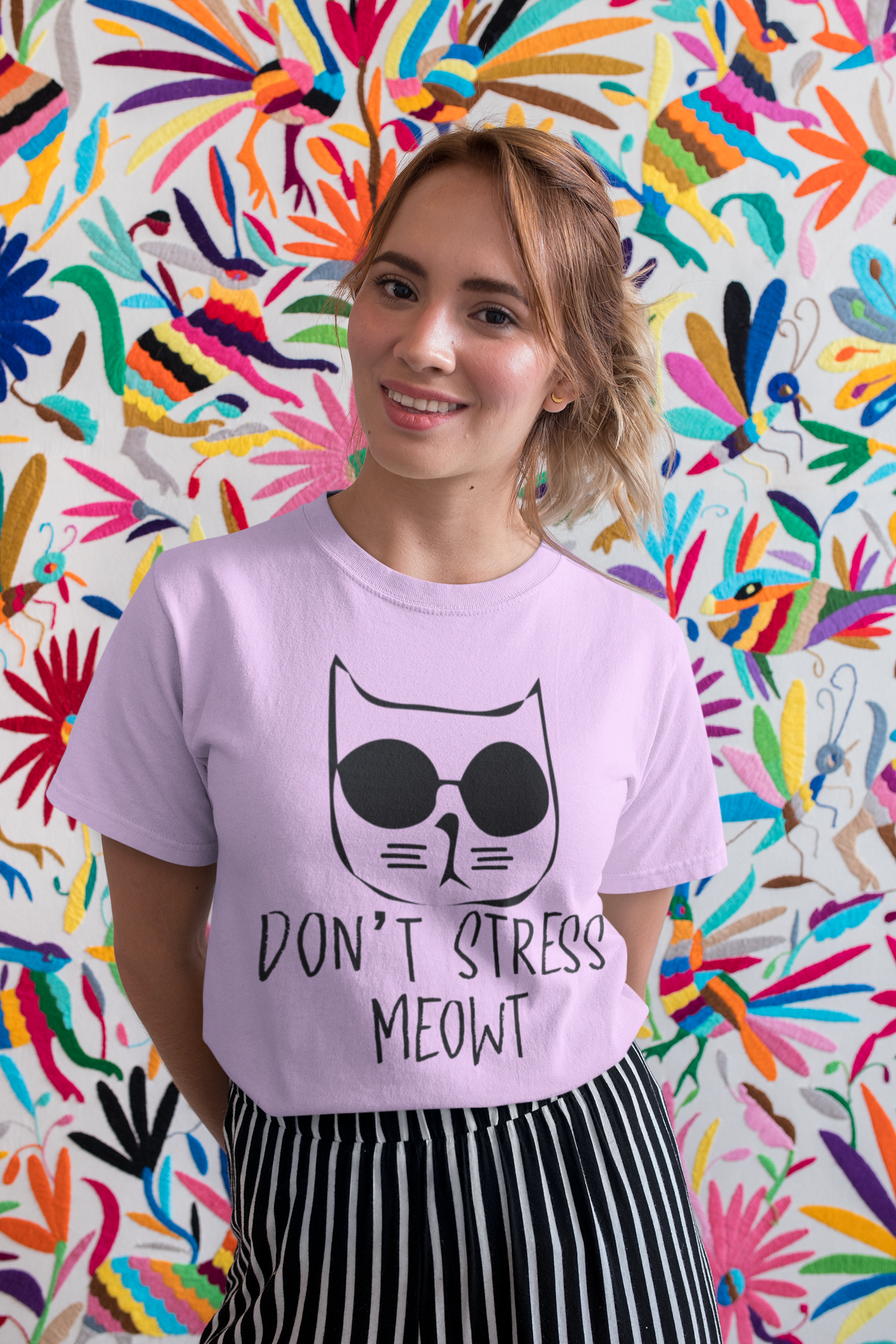 Sunglass Cat Serenity - Unwind with a 'Don't Stress Meowt' Vibe