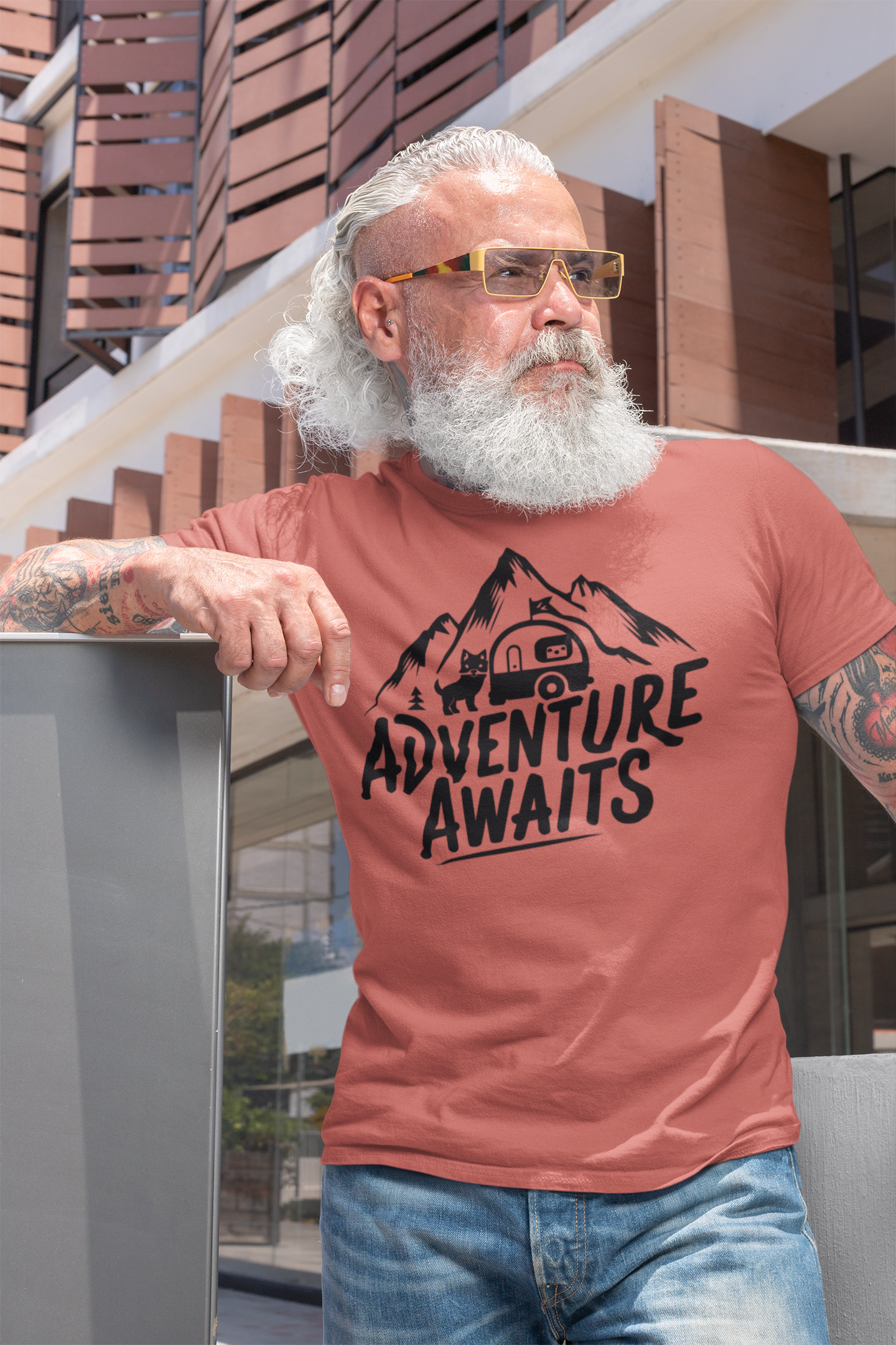 Adventure Awaits - Outdoor Camping Graphic Tee
