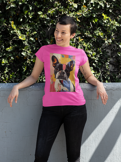 Frenchie Pop Art Tee - A Splash of Personality