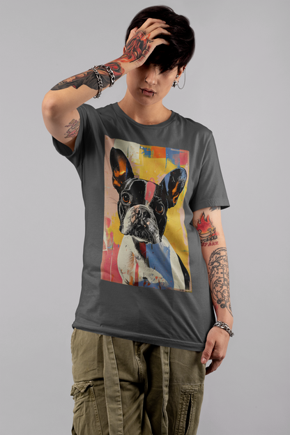 Frenchie Pop Art Tee - A Splash of Personality