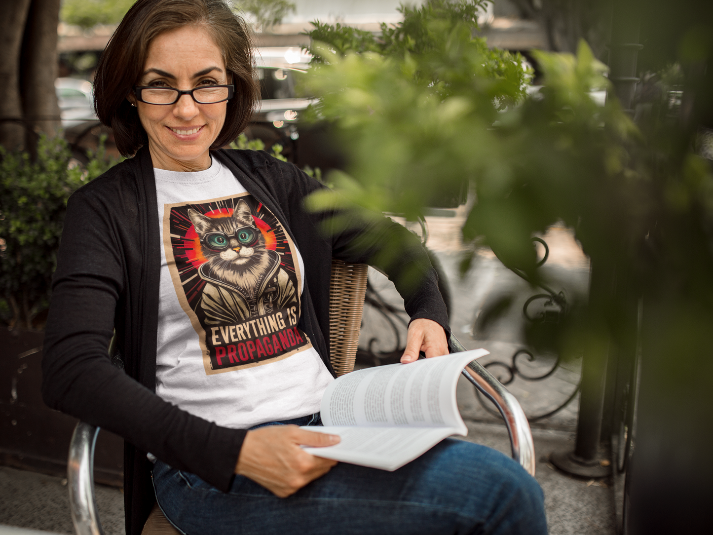 Propaganda Cat - Bold Statement Graphic Tee